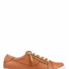 Trainers * | Jones Bootmaker Ladies Brown Padova Leather Lace-Up Trainers