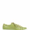 Trainers * | Jones Bootmaker Green Padova Leather Lace-Up Trainers