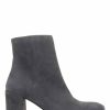 Boots * | Jones Bootmaker Womens Grey Neptune Leather Heeled Ankle Boots