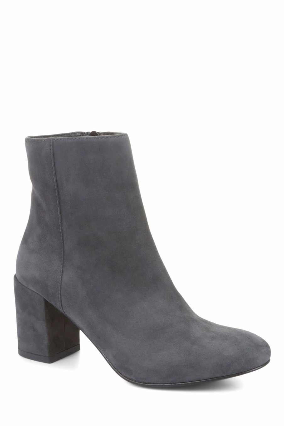 Boots * | Jones Bootmaker Womens Grey Neptune Leather Heeled Ankle Boots