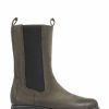 Boots * | Jones Bootmaker Green Dalida Leather Chelsea Boots