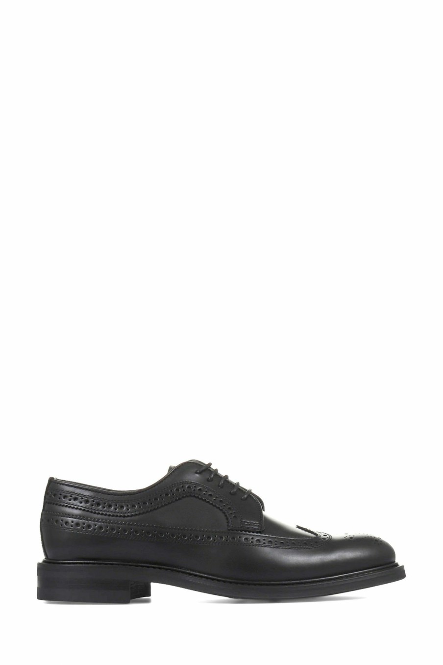 Shoes * | Jones Bootmaker Black Colindale Handmade Leather Brogues