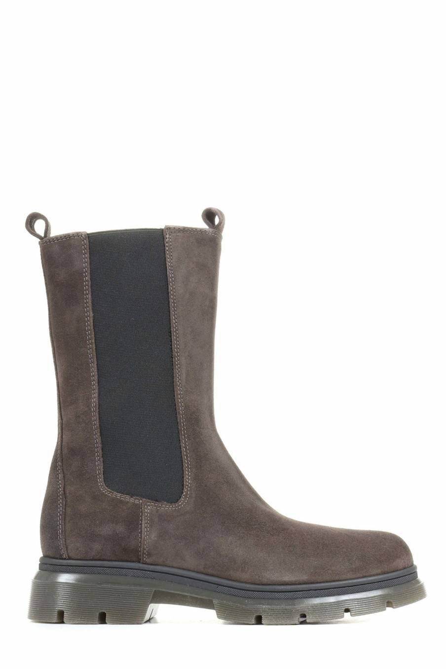 Boots * | Jones Bootmaker Womens Grey Dalida Leather Chelsea Boots