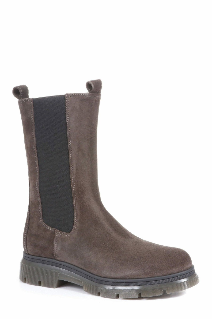 Boots * | Jones Bootmaker Womens Grey Dalida Leather Chelsea Boots