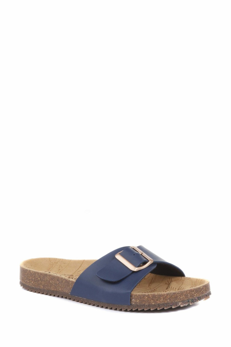 Sandals * | Jones Bootmaker Blue Trixi Vegan Mule Sandals