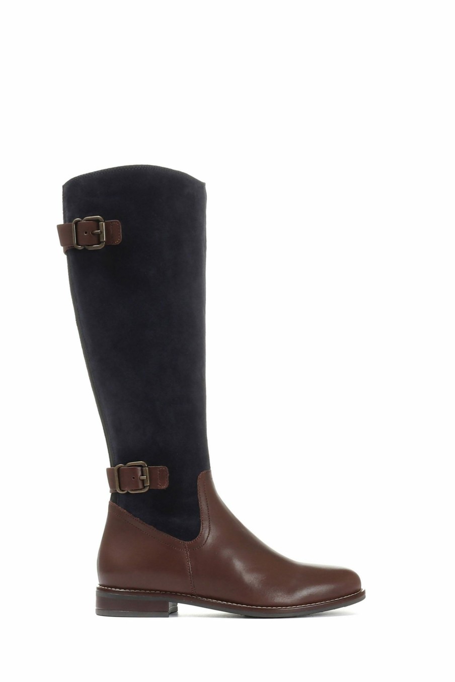 Boots * | Jones Bootmaker Blue Leather Knee High Boots