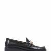 Shoes * | Jones Bootmaker Ladies Black Macey Chunky Leather Loafers