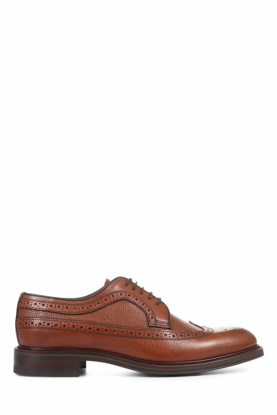 Shoes * | Jones Bootmaker Mens Brown Caledonian Leather Brogues