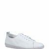 Trainers * | Jones Bootmaker Mens White Sao Paulo Flexible Leather Trainers