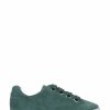 Trainers * | Jones Bootmaker Green Bakerloo Leather Trainers