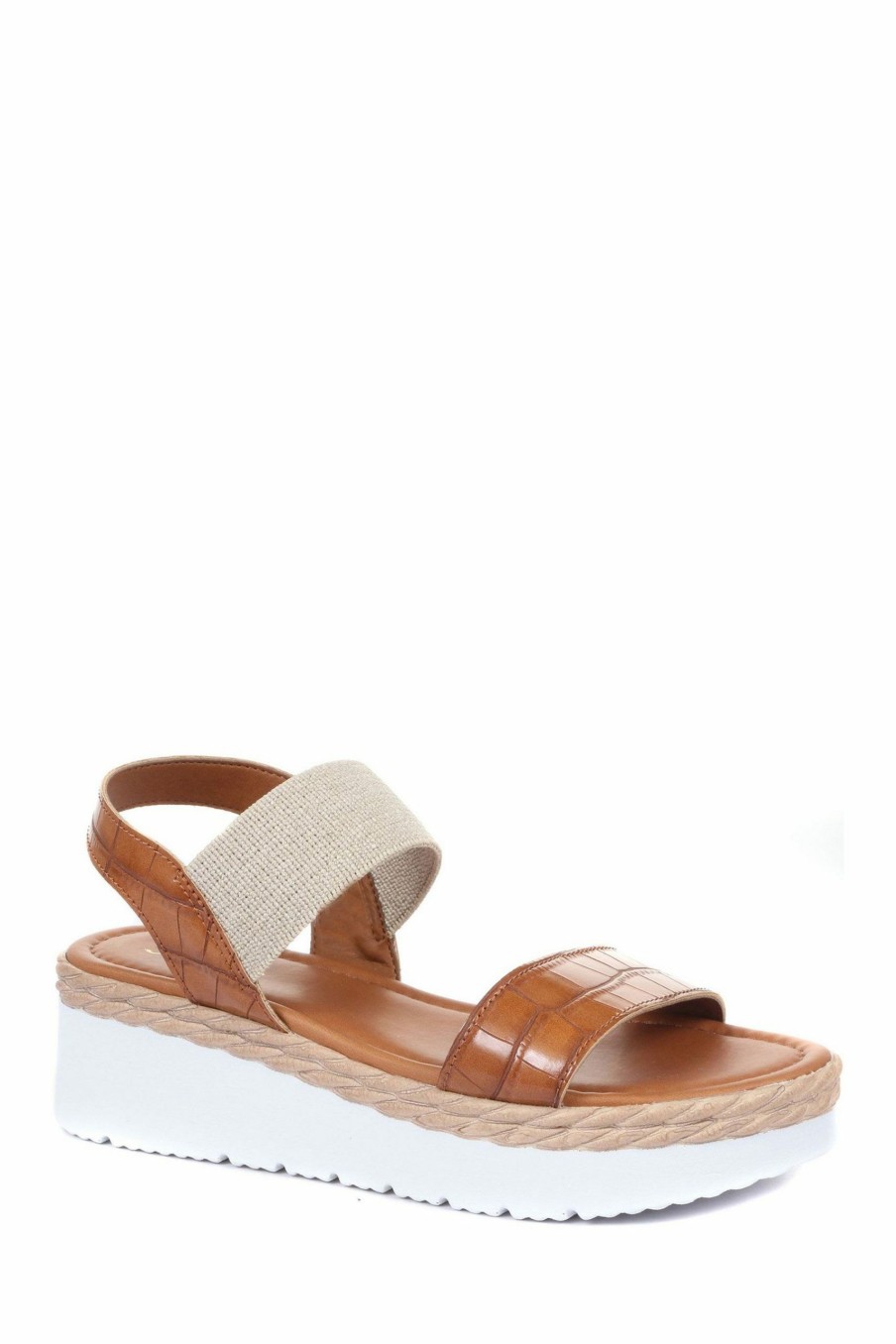 Sandals * | Jones Bootmaker Tan Brown Cory Chunky Platform Sandals