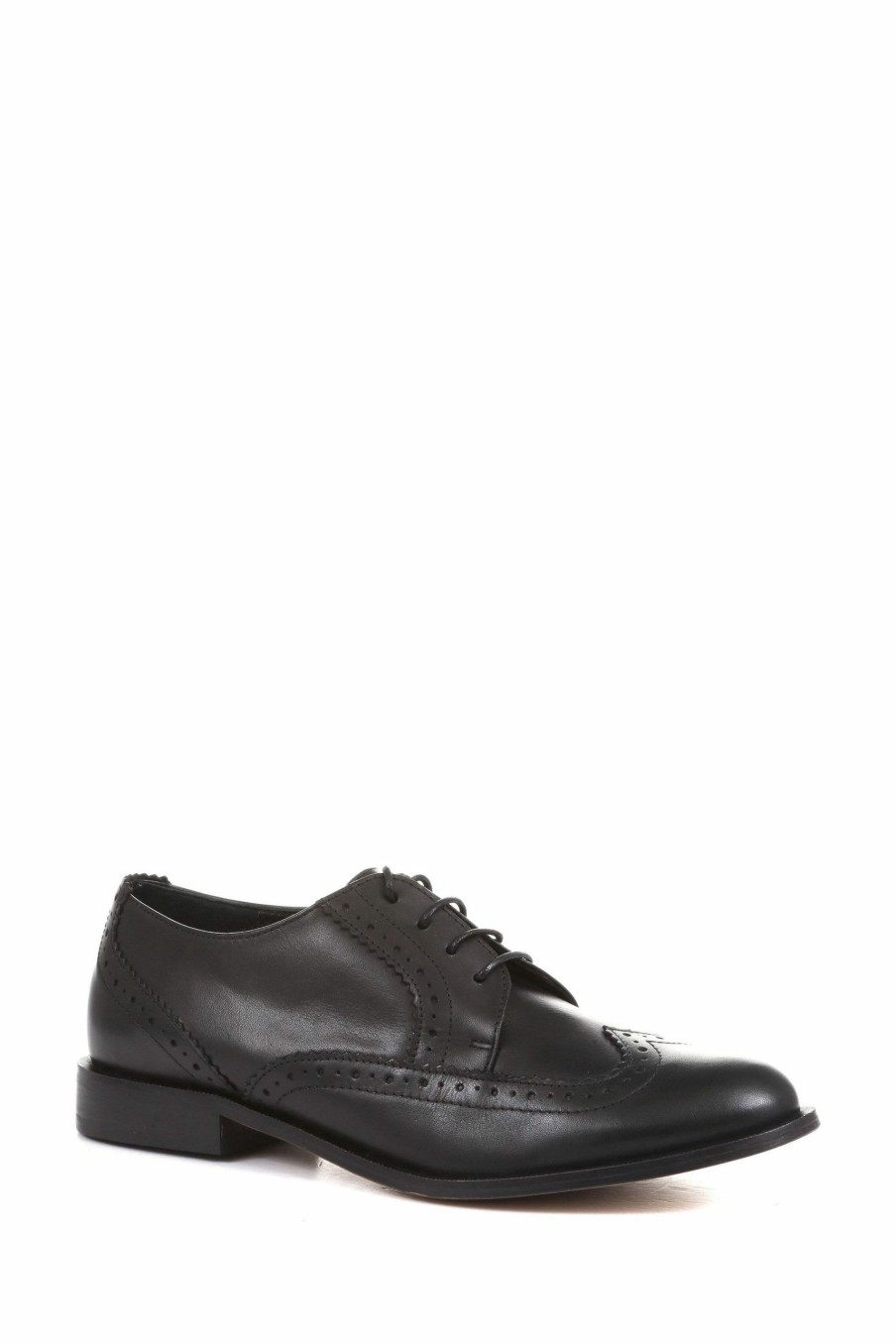 Shoes * | Jones Bootmaker Lidia Black Leather Brogues