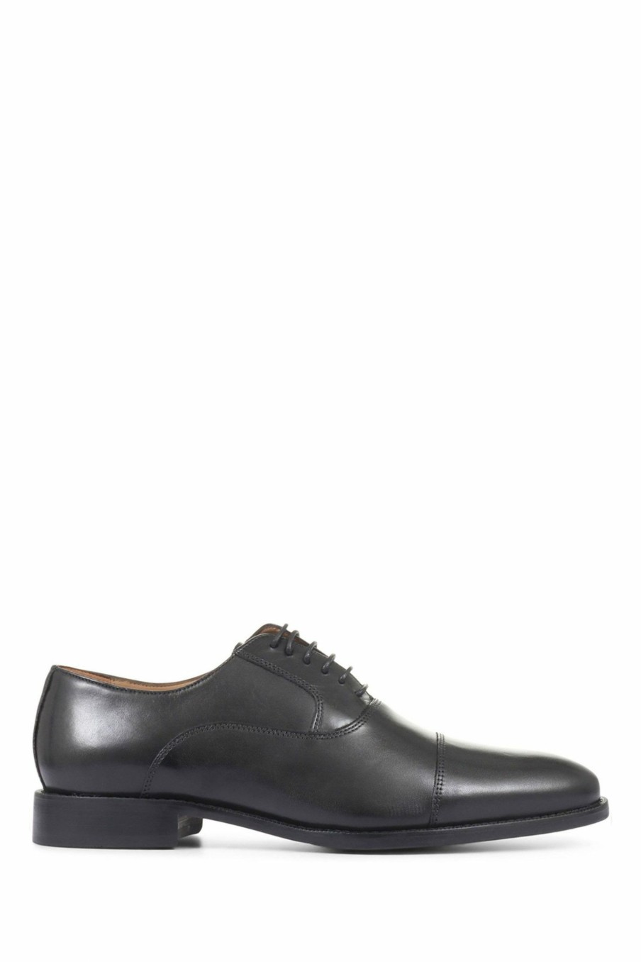 Other * | Jones Bootmaker Mens Black Matthew Leather Oxford Shoes