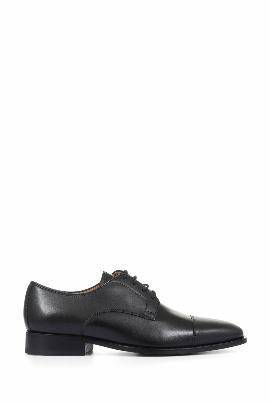 Shoes * | Jones Bootmaker Black Jonathan Leather Derby Shoes