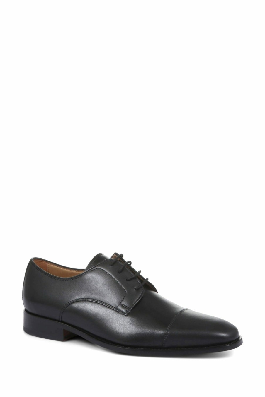 Shoes * | Jones Bootmaker Black Jonathan Leather Derby Shoes