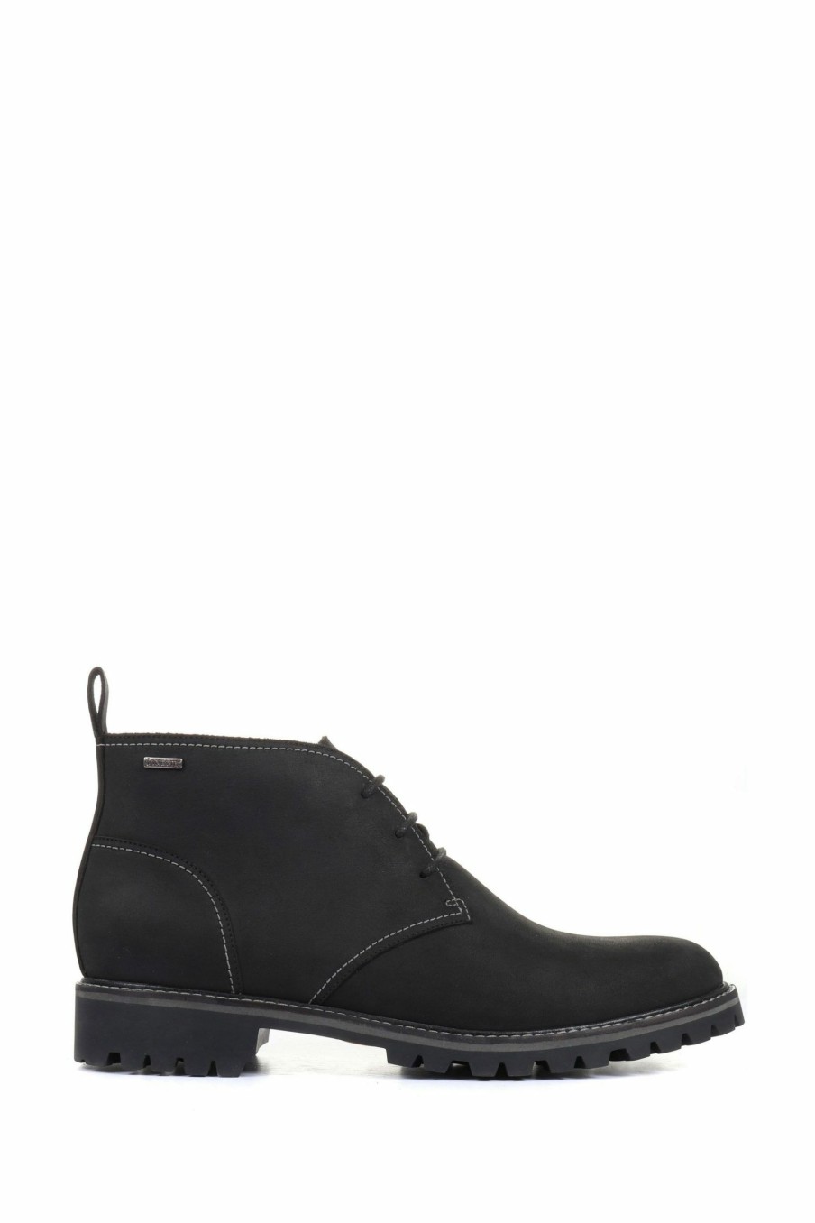 Boots * | Jones Bootmaker Black Hamish Waterproof Leather Chukka Boots