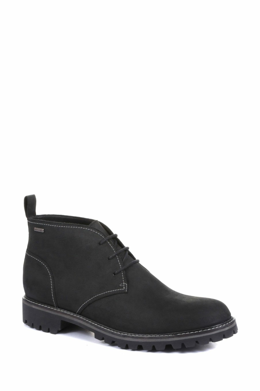 Boots * | Jones Bootmaker Black Hamish Waterproof Leather Chukka Boots