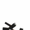 Sandals * | Jones Bootmaker Charlee Black Leather Block Heel Sandals