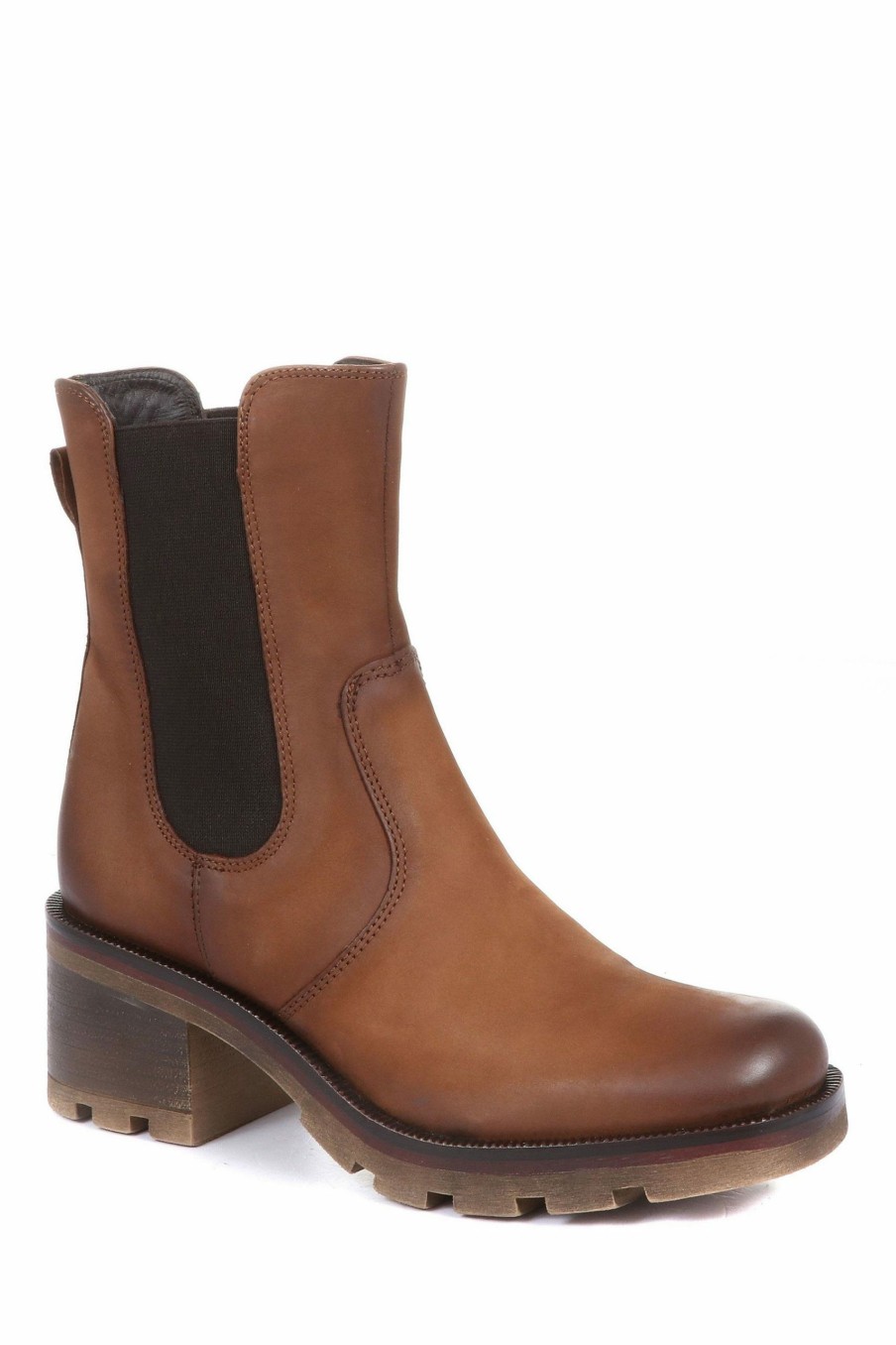 Boots * | Jones Bootmaker Womens Brown Cirilla Leather Chelsea Boots