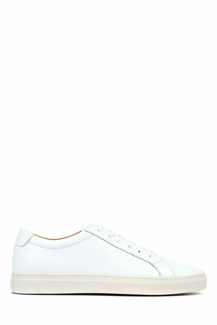 Trainers * | Jones Bootmaker White Sutton Leather Trainers