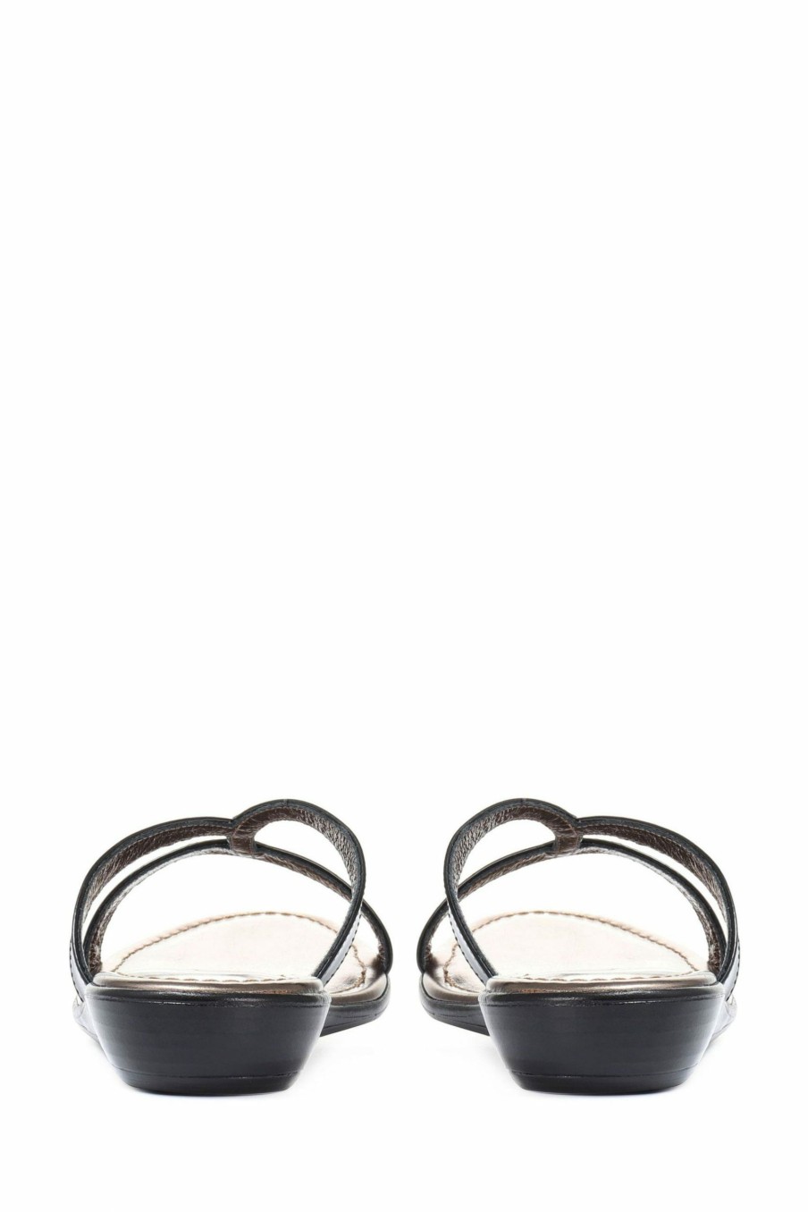 Sandals * | Jones Bootmaker Klevina Black Leather Sandals