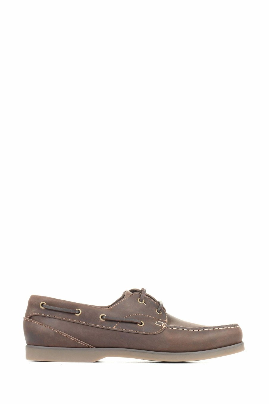 Shoes * | Jones Bootmaker Parsons Brown Leather Boat Shoes