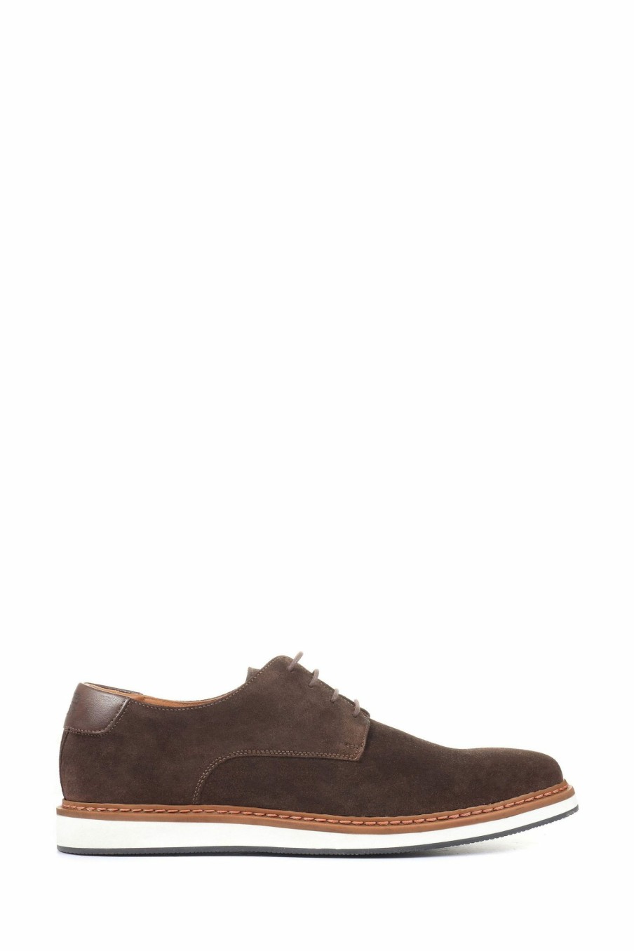 Shoes * | Jones Bootmaker Mens Brown Lowen Leather Suede Casual Lace-Up Shoes