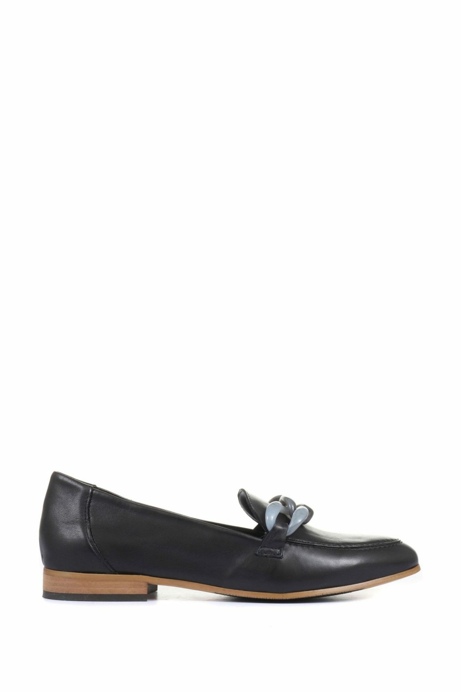 Shoes * | Jones Bootmaker Black Hawk Leather Ladies Loafers