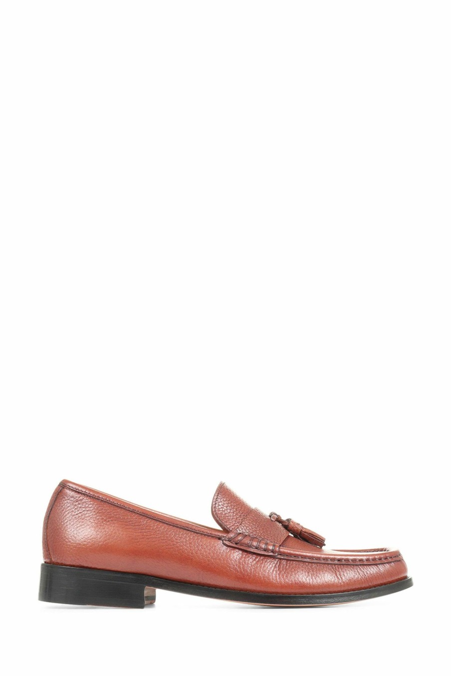 Shoes * | Jones Bootmaker Natural Roman Leather Tassel Loafers