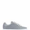 Trainers * | Jones Bootmaker Grey Amira Leather Platform Trainers