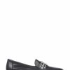 Shoes * | Jones Bootmaker Black Adriana Embellished Leather Ladies Loafers