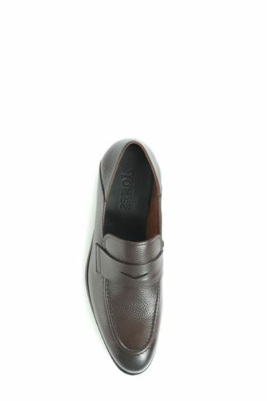 Shoes * | Jones Bootmaker Brown Rafael Leather Loafers