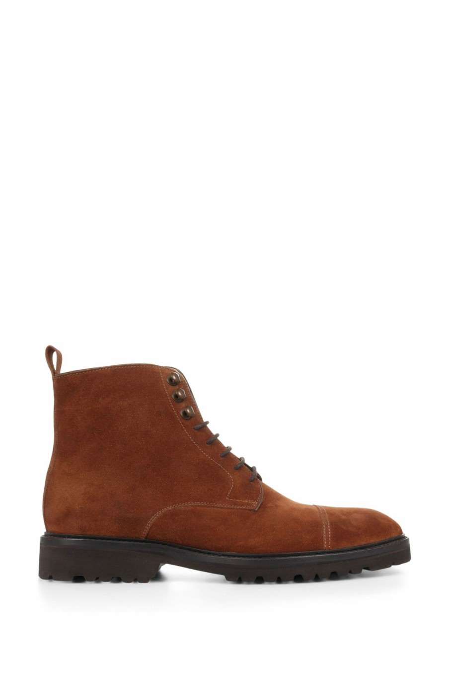 Boots * | Jones Bootmaker Brown Elvio Leather Ankle Boots