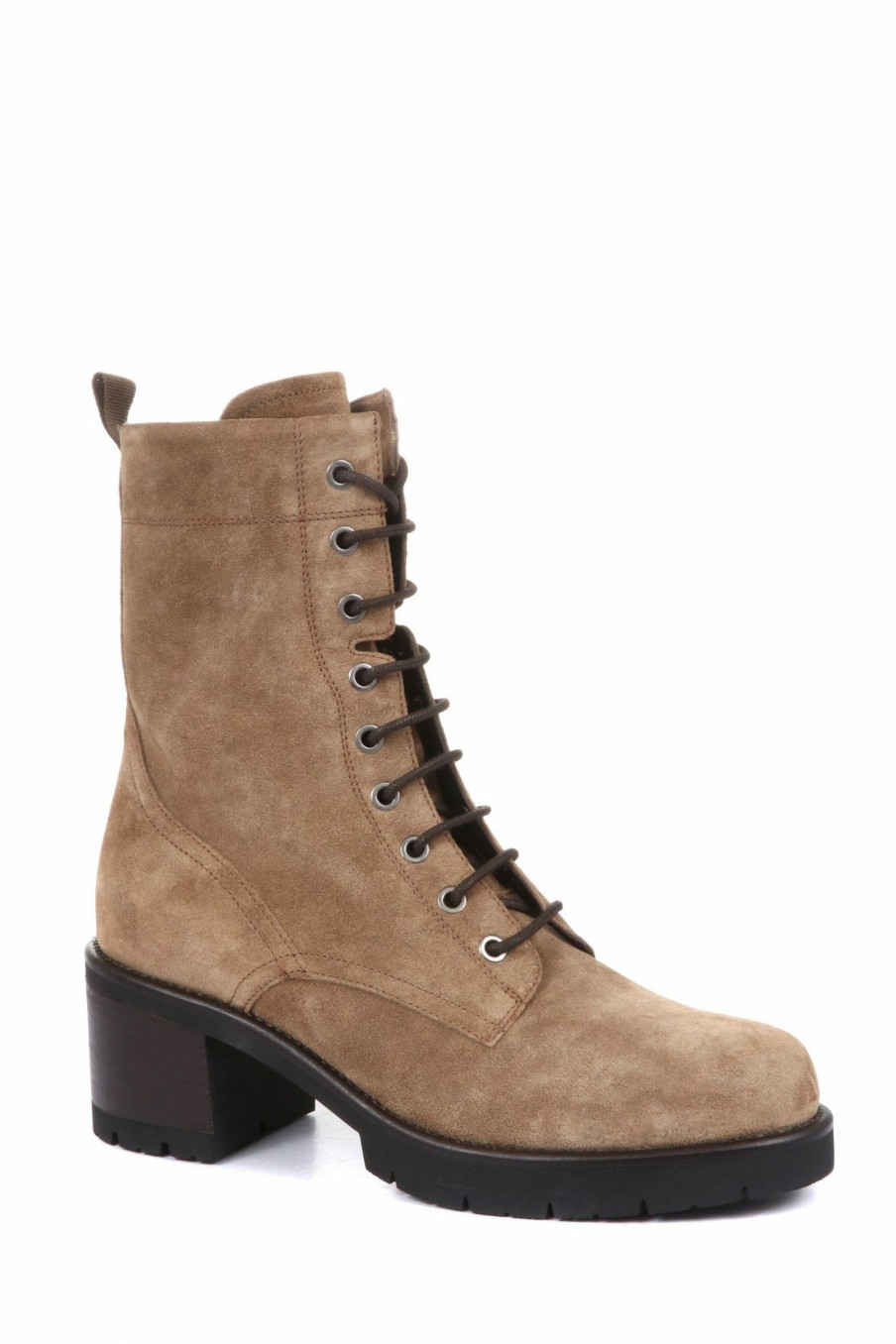 Boots * | Jones Bootmaker Nude Donella Lace Up Boots