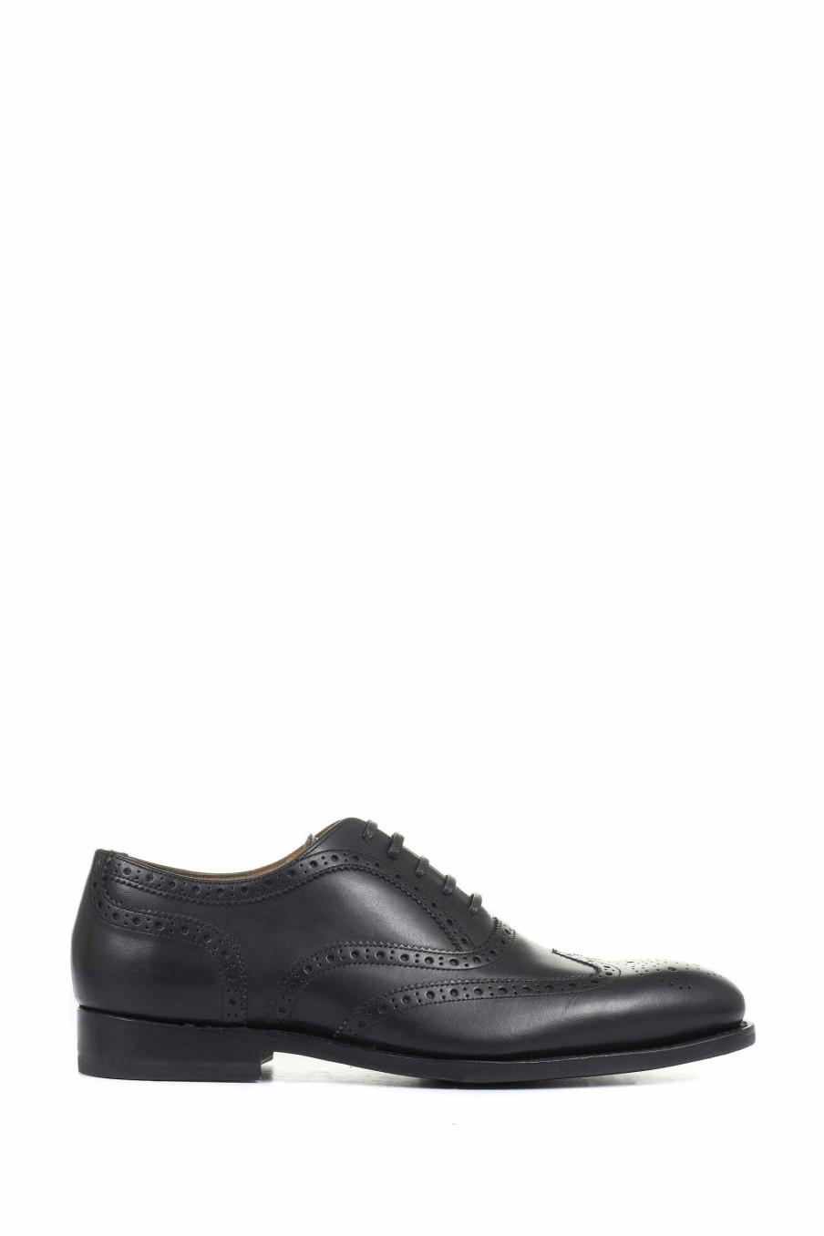 Shoes * | Jones Bootmaker Black Cologne Goodyear Welted Men'S Leather Brogues