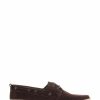 Shoes * | Jones Bootmaker Brown Pompey Men'S Leather Suede Boat Shoes