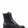 Boots * | Jones Bootmaker Black Paris Leather Biker Boots