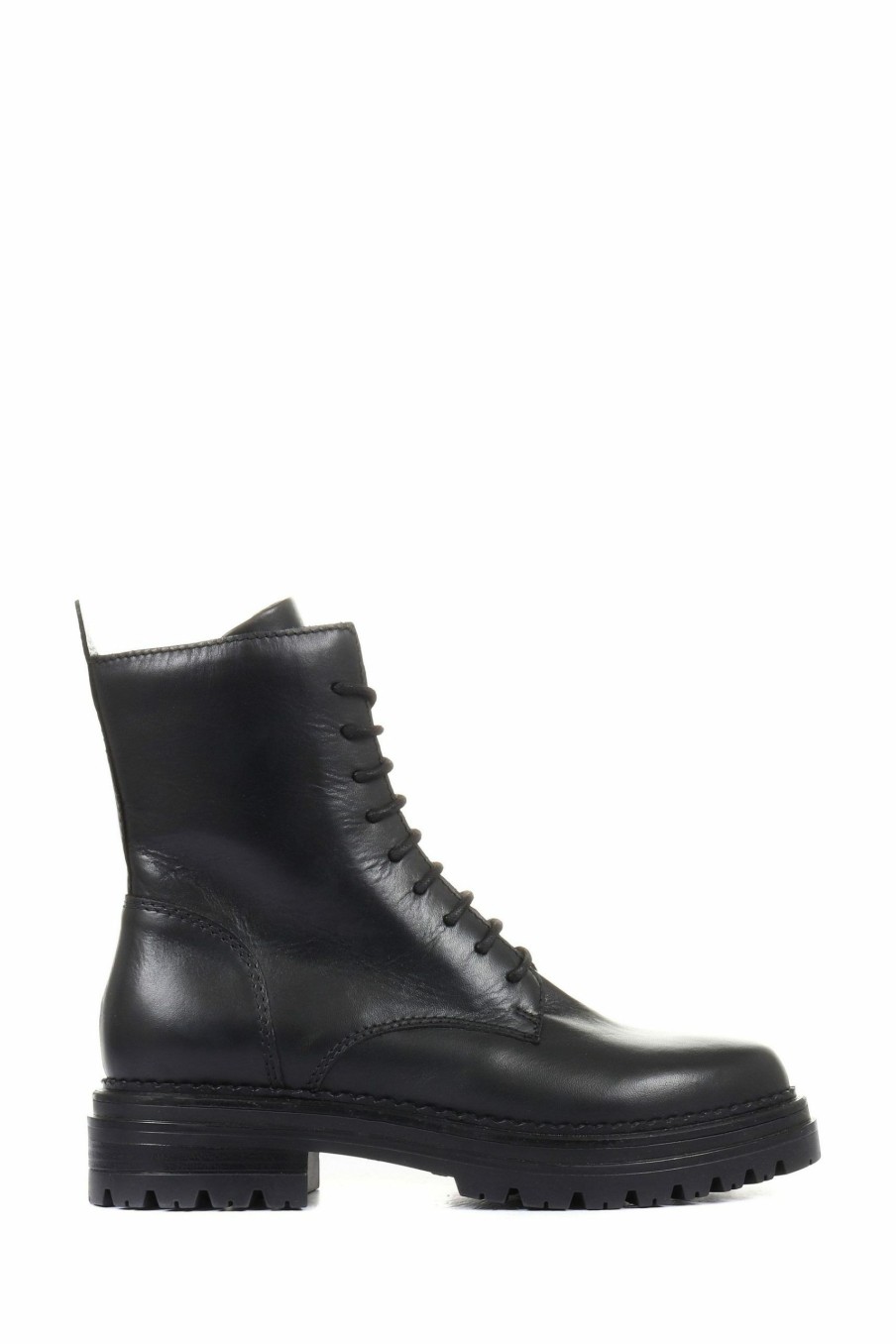 Boots * | Jones Bootmaker Black Paris Leather Biker Boots