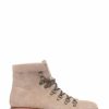 Boots * | Jones Bootmaker Cream Klara Goodyear Welted Leather Ladies Hiker Boots