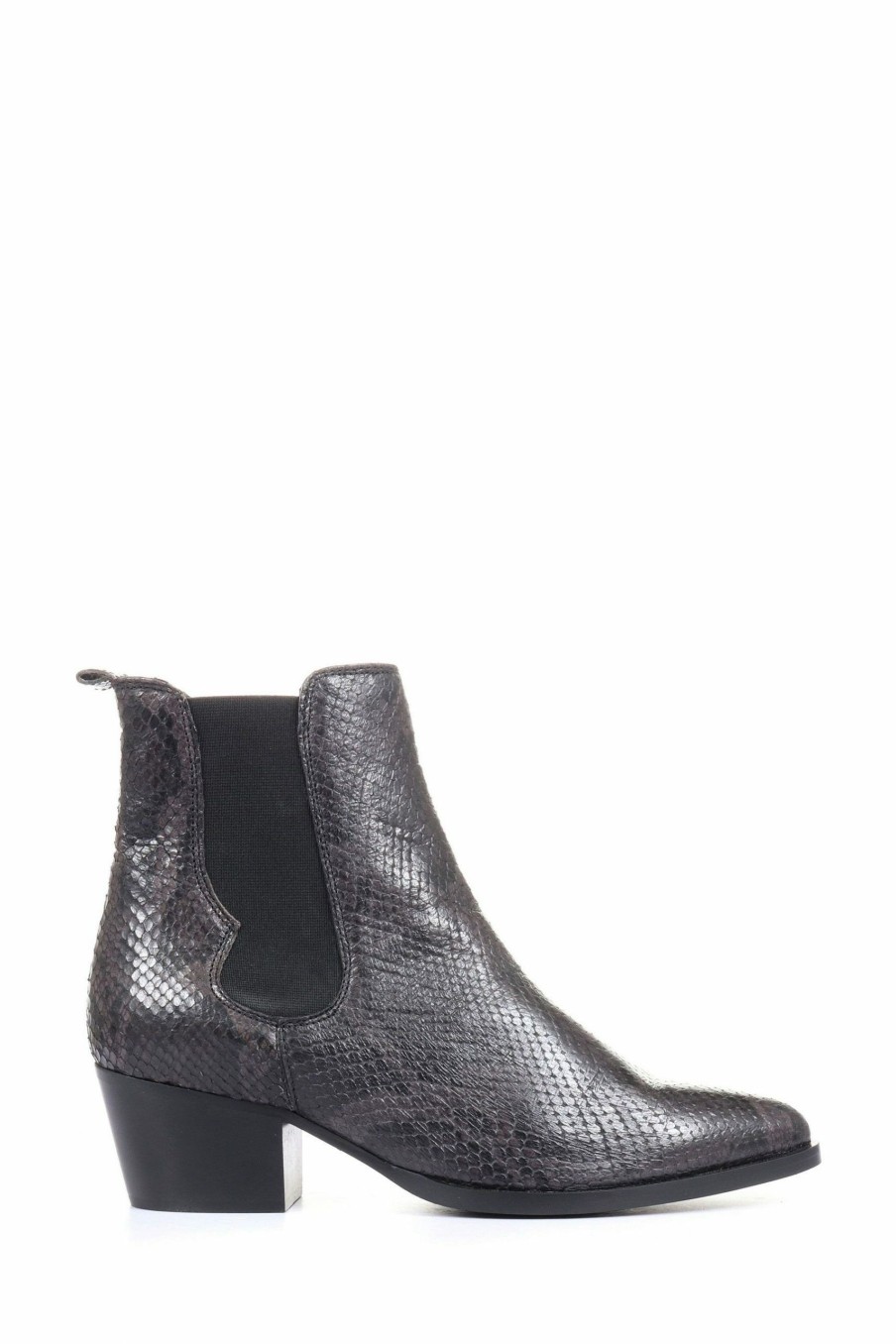 Boots * | Jones Bootmaker Grey Animal Western Snake Print Ladies Boots