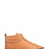 Trainers * | Jones Bootmaker Tan Brown Brompton Leather Ladies High Top Trainers