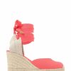 Sandals * | Jones Bootmaker Orange Alyssa Wedge Espadrille Sandals