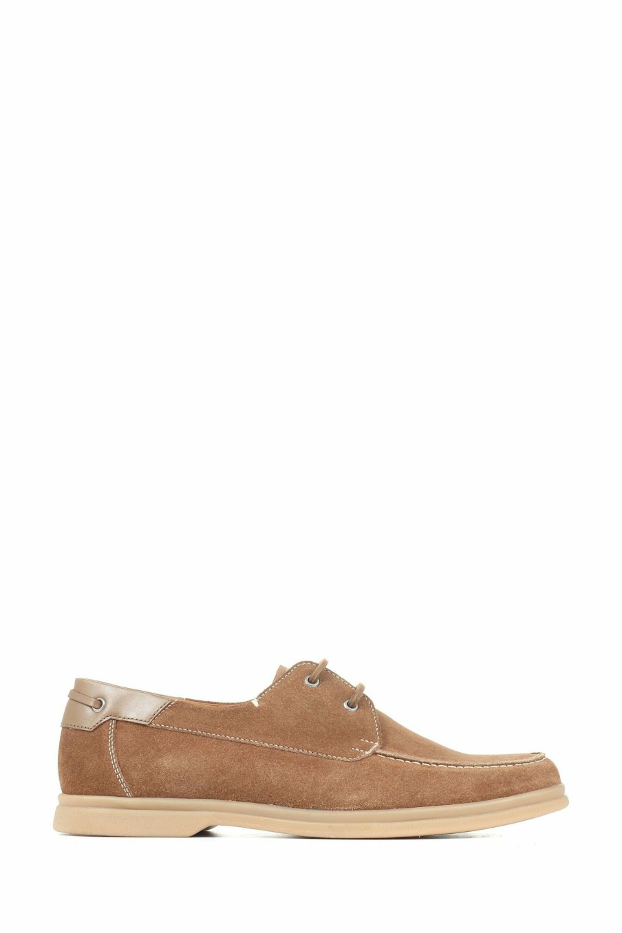 Shoes * | Jones Bootmaker Brown Quay Suede Leather Boat Shoes