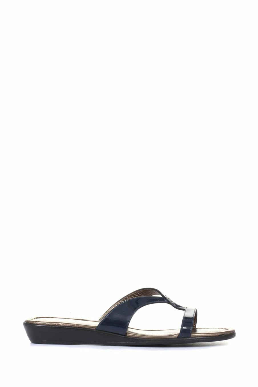 Sandals * | Jones Bootmaker Navy Blue Klevina Leather Sandals