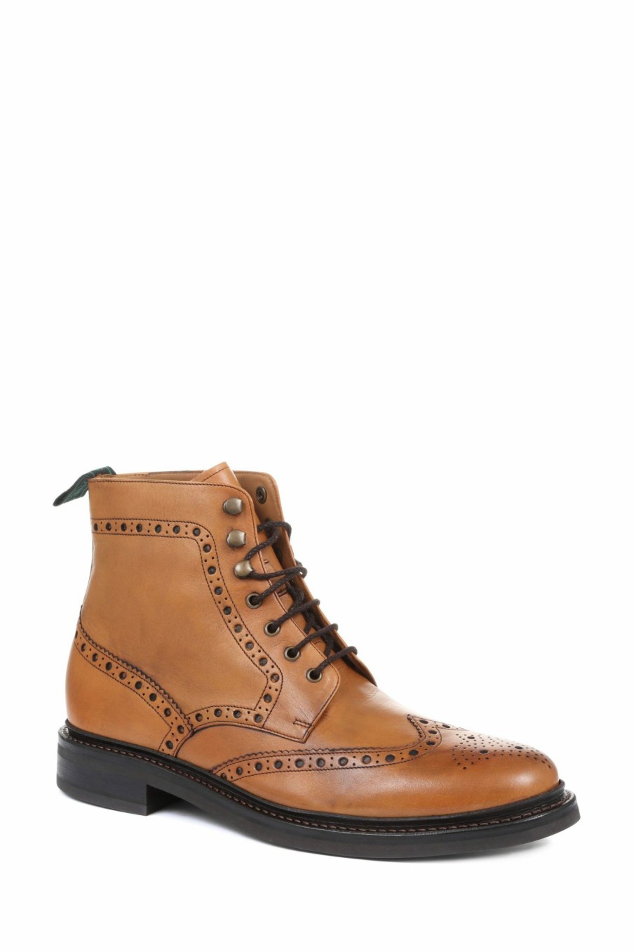 Boots * | Jones Bootmaker Tan Brown Kristian Goodyear Welted Full Brogue Boots