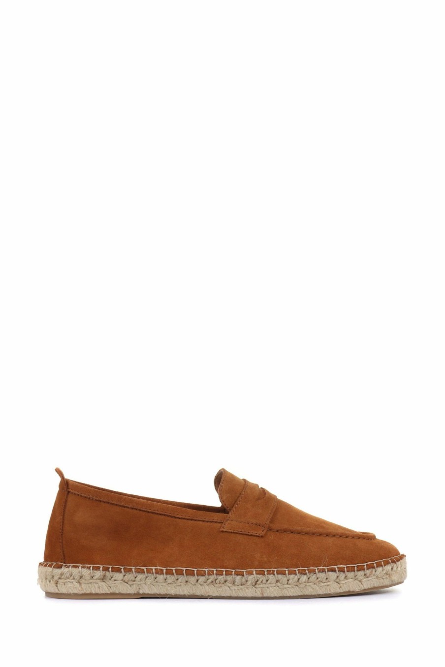 Shoes * | Jones Bootmaker Brown Queensbury Men'S Leather Suede Espadrilles