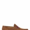 Shoes * | Jones Bootmaker Mens Brown Pierson Suede Leather Loafers