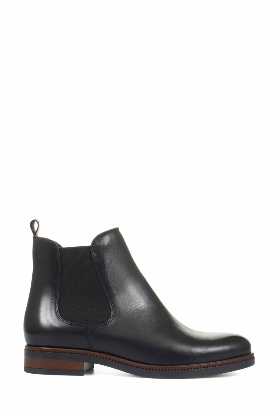 Boots * | Jones Bootmaker Women'S Black Carlotta Leather Chelsea Boots