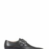 Shoes * | Jones Bootmaker Black Justin Men'S Leather Single Strap Monk Shoes