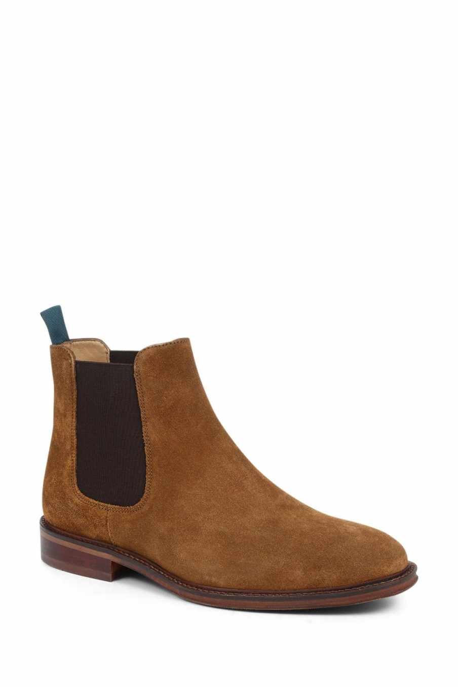 Boots * | Jones Bootmaker Tan Deakin Leather Mens Chelsea Boots